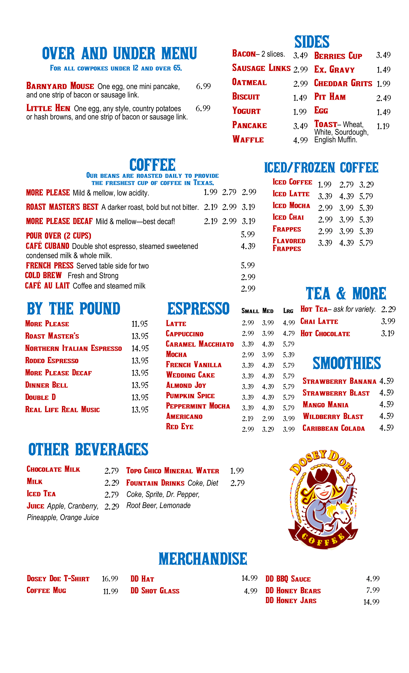 Breakfast Menu
